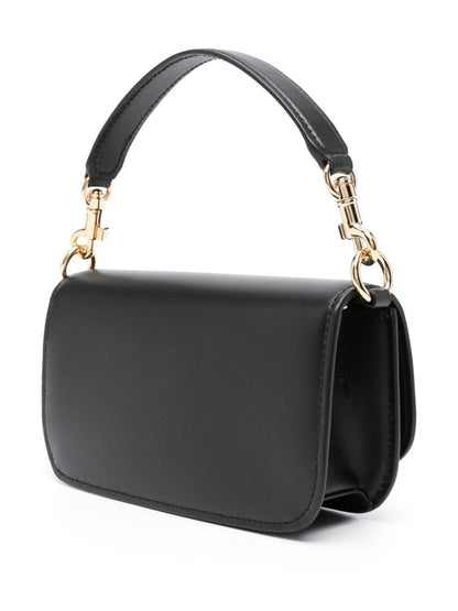 Dolce &amp; Gabbana Textured Leather Shoulder Bag Black