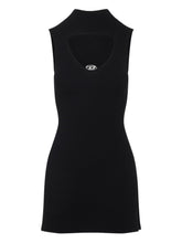 Diesel Silk-Nylon Midi Dress Black black