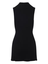 Diesel Silk-Nylon Midi Dress Black black