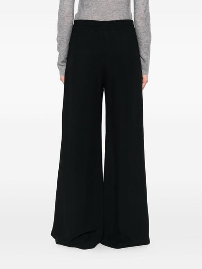 Fabiana Filippi Wide-Leg Full-Length Trousers in Black Black