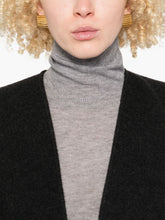 Fabiana Filippi Wool Fine-Knit Turtleneck Sweater Grey