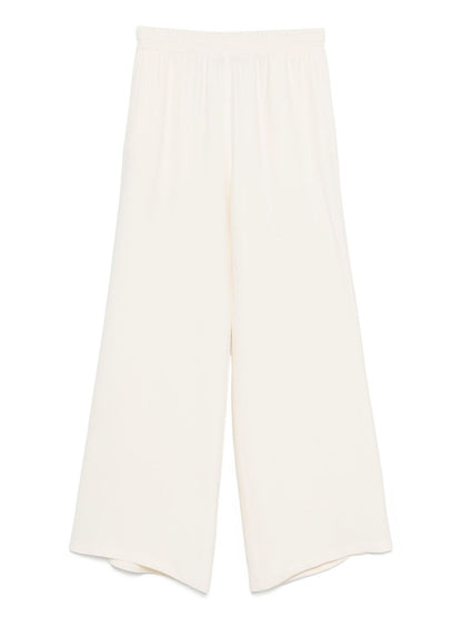 Fabiana Filippi Wide-Leg Wool Trousers White