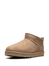 Ugg Australia Classic Ultra Mini Silk and Nylon Boots Beige