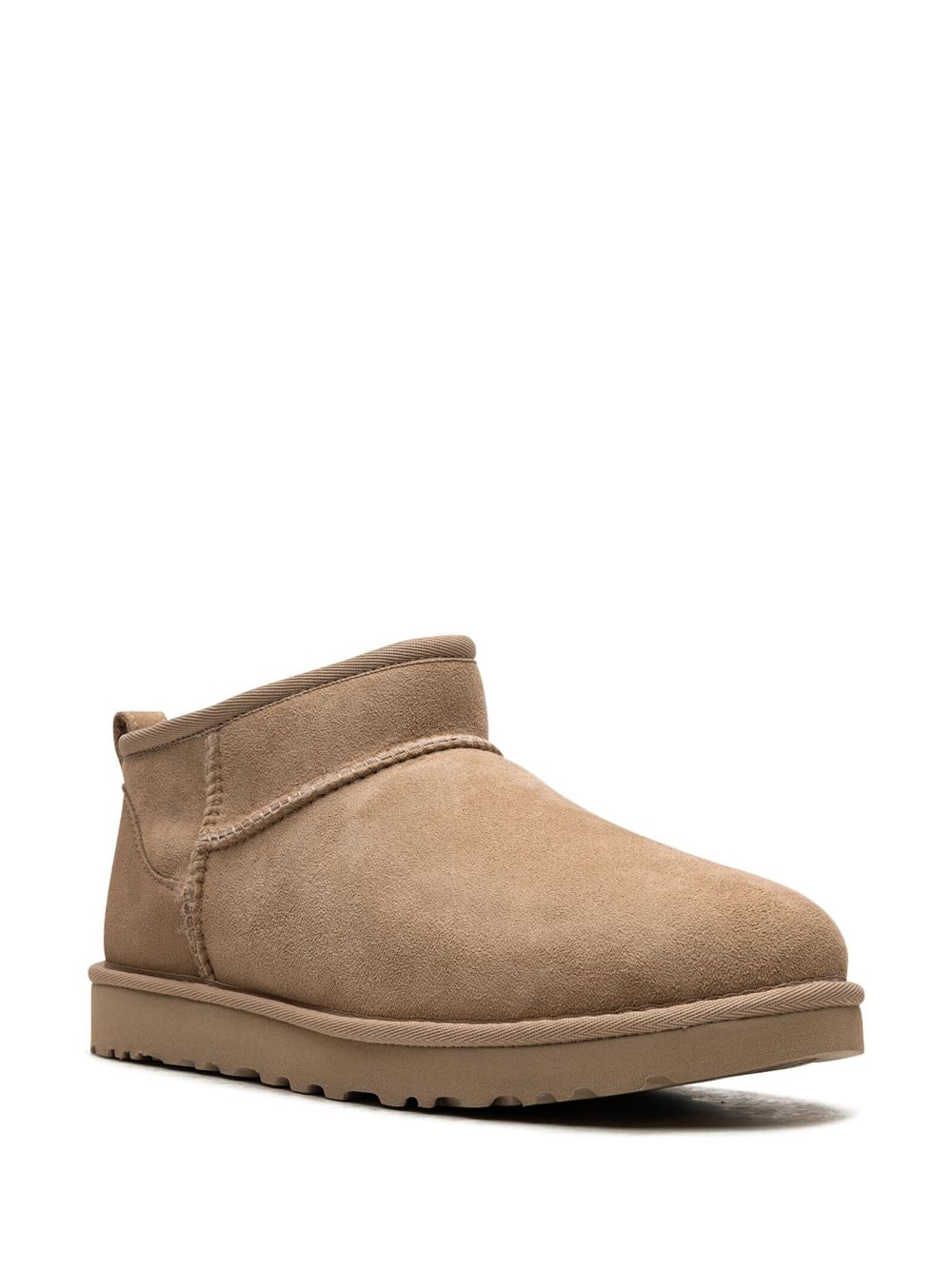 Ugg Australia Classic Ultra Mini Silk and Nylon Boots Beige
