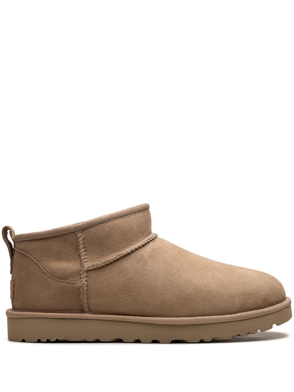 Ugg Australia Classic Ultra Mini Silk and Nylon Boots Beige