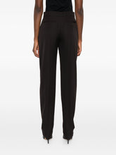 Alexander Mcqueen Tailored Wool Pressed Crease Trousers Brown brown