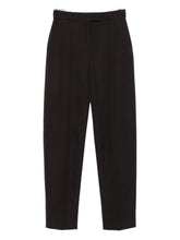 Alexander McQueen Pressed-crease tailored trousers Brown