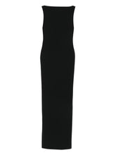 Solace London Boat Neck Sleeveless Maxi Dress Black black