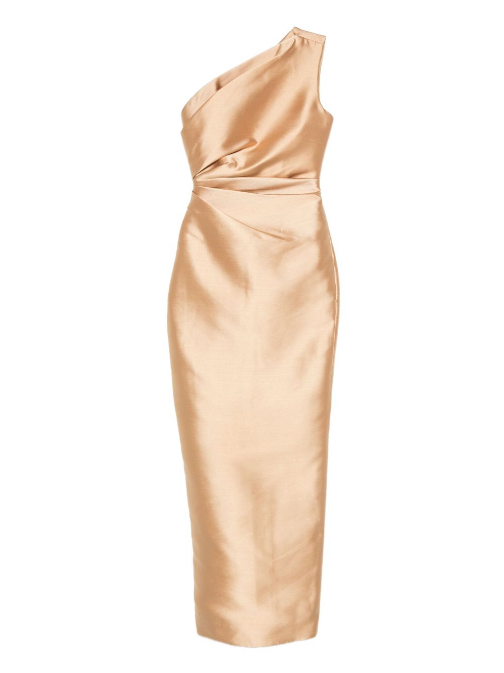 Solace London One-Shoulder Maxi Dress Golden Golden