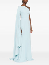 Solace London One-Shoulder Clear Blue Maxi Dress Clear Blue