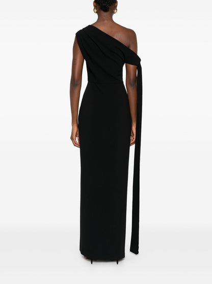 Solace London Sleeveless Side-Split Maxi Dress Black