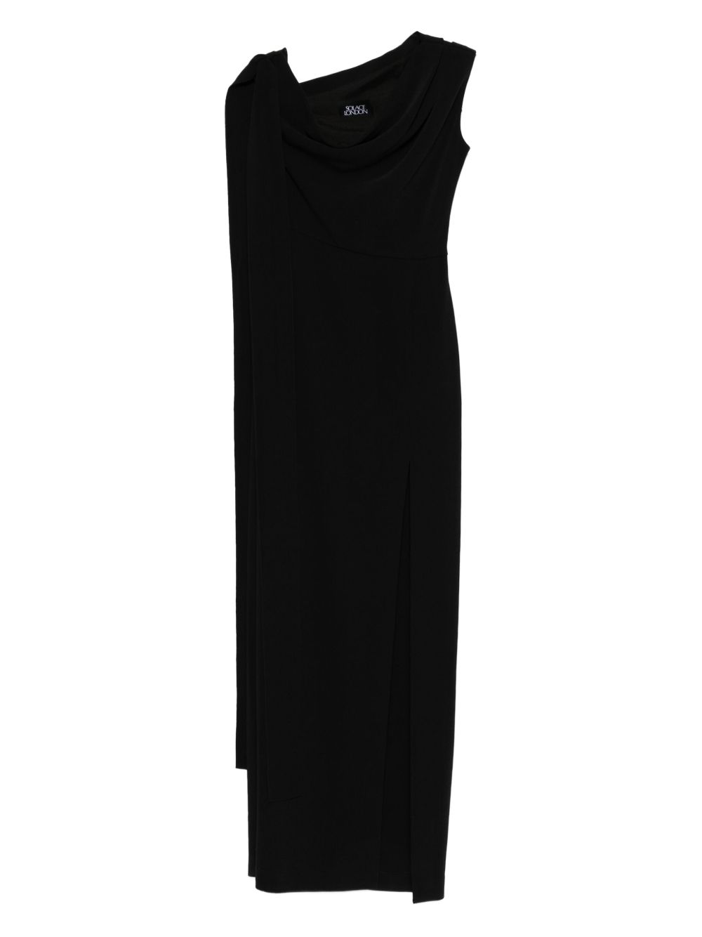 Solace London Sleeveless Side-Split Maxi Dress Black