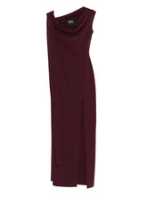 Solace London Cowl-Neck Sleeveless Midi Dress Purple