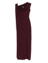 Solace London Cowl-Neck Sleeveless Midi Dress Purple