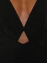 Solace London Cross-Back Sleeveless Maxi Dress Black