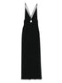 Solace London Cross-Back Sleeveless Maxi Dress Black