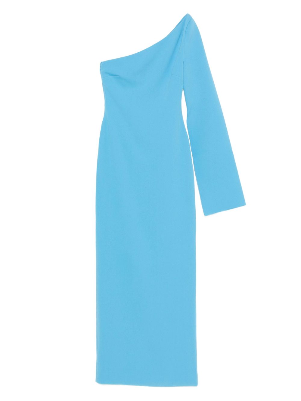 Solace London One-Shoulder Maxi Dress in Clear Blue clear blue