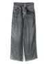 Pierre Louis Mascia Wide-Leg Silk Denim-Print Trousers Blue