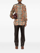 Pierre Louis Mascia Printed Silk Paisley Shirt Multicolour