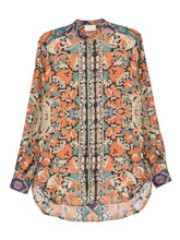 Pierre Louis Mascia Printed Silk Paisley Shirt Multicolour