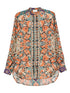 Pierre Louis Mascia Printed Silk Paisley Shirt Multicolour