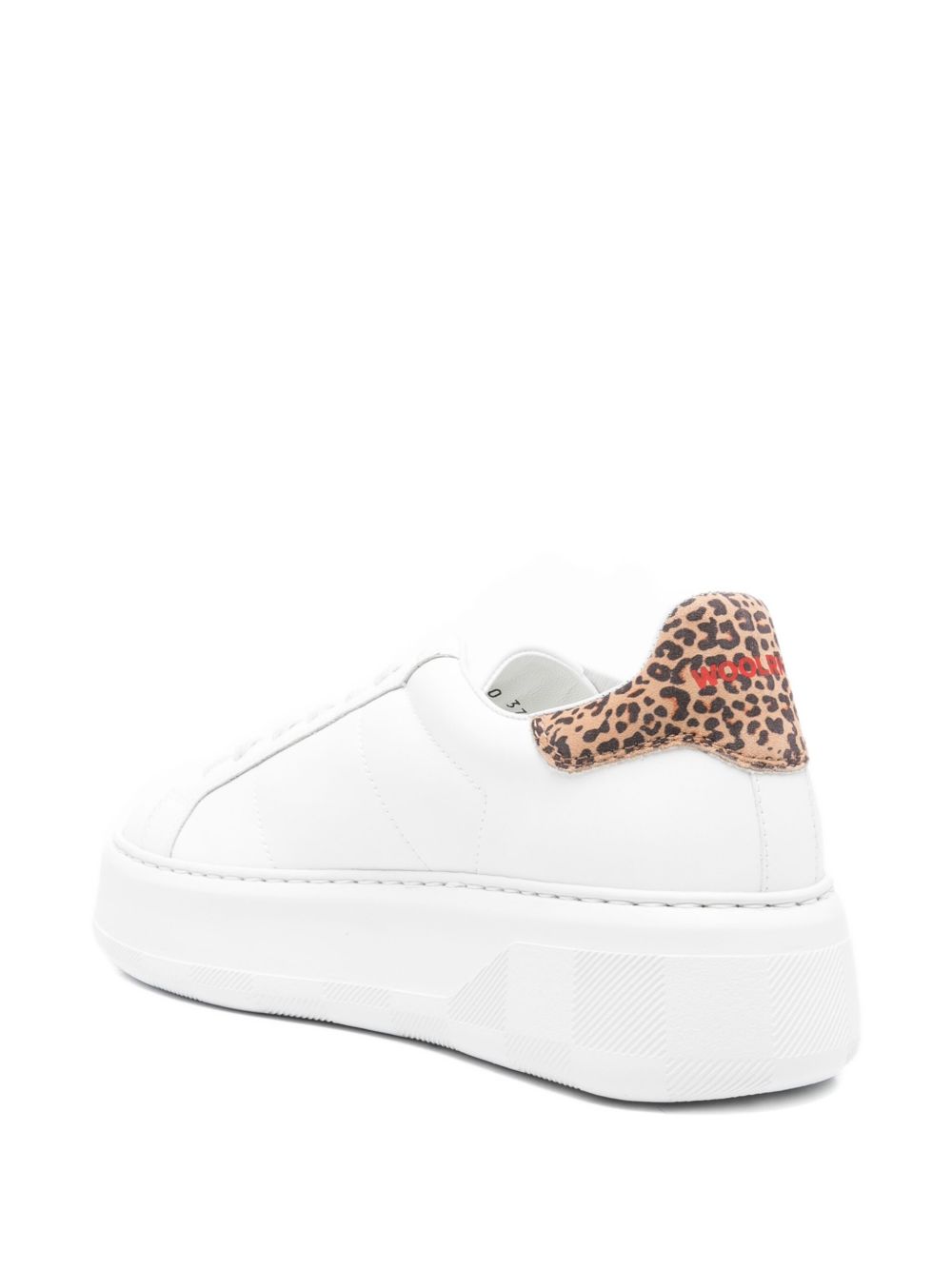 Woolrich Chunky Court Leather Sneakers White