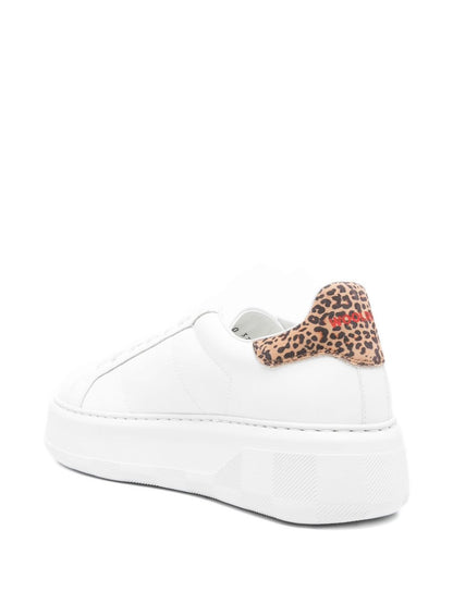 Woolrich Chunky Court Leather Sneakers White