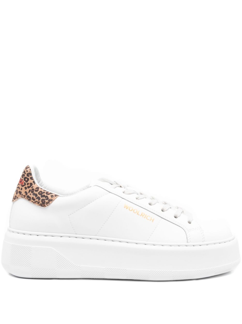 Woolrich Chunky Court Leather Sneakers White