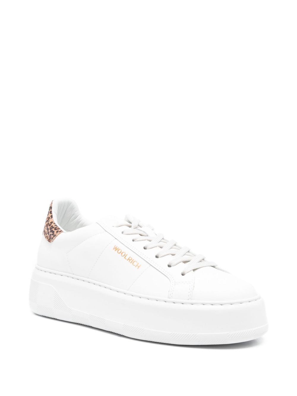 Woolrich Chunky Court Leather Sneakers White
