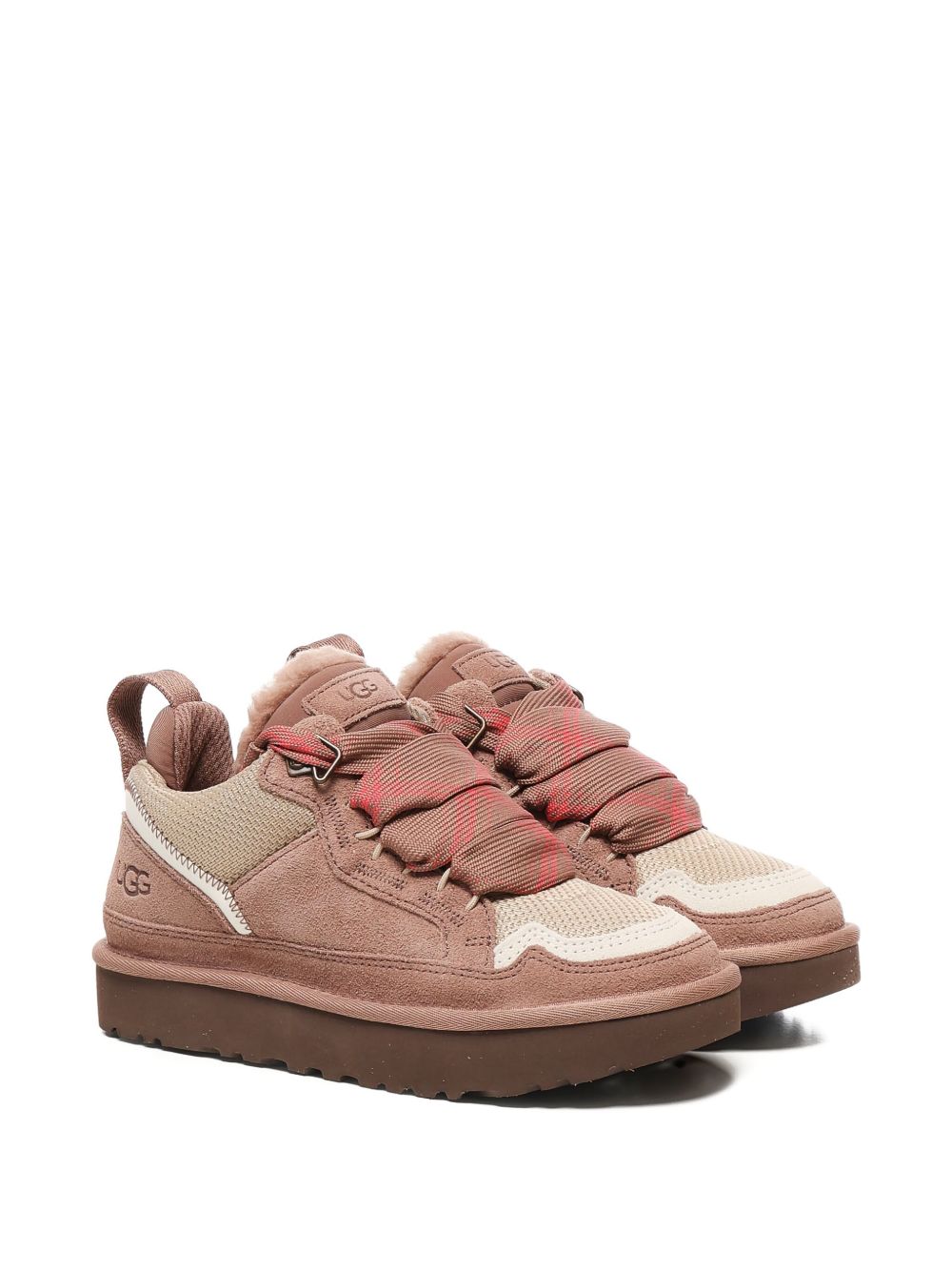 Ugg Australia Lowmel Paneled Leather Sneakers Brown brown
