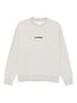 Jil Sander Plus Embroidered Logo Cotton Crewneck Sweater Green green