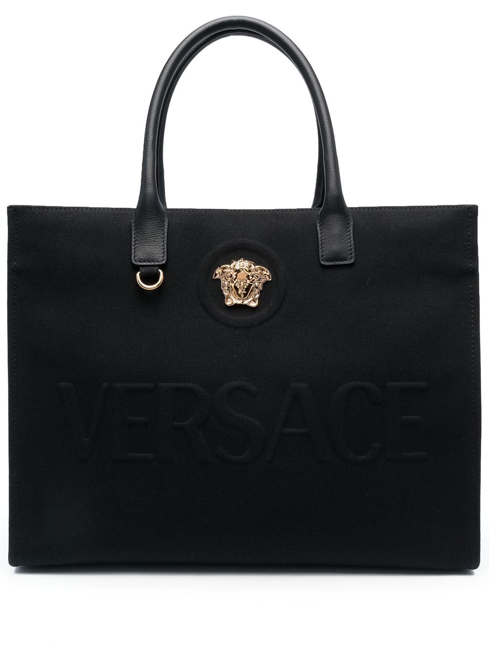 Versace Large Medusa Black Tote Bag Black