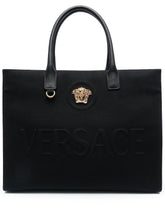 Versace Large Medusa Black Tote Bag Black