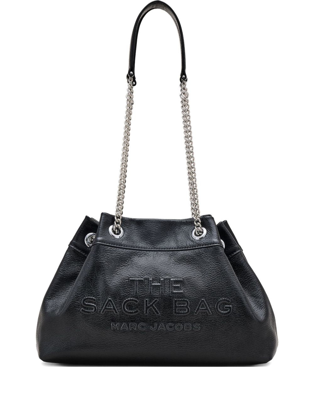 Marc Jacobs The Sack Chain Leather Shoulder Bag Black