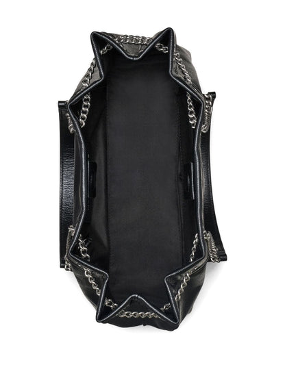 Marc Jacobs The Sack Chain Leather Shoulder Bag Black