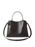 Brunello Cucinelli Essence top-handle leather bag brown