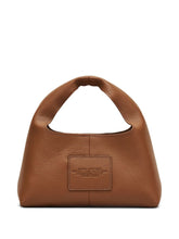 Marc Jacobs The Mini Sack Leather Brown Structured Top-Handle Bag Leather Brown