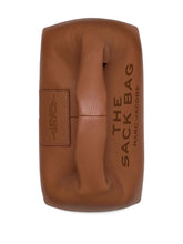 Marc Jacobs The Mini Sack Leather Brown Structured Top-Handle Bag Leather Brown
