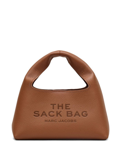 Marc Jacobs The Mini Sack Leather Brown Structured Top-Handle Bag Leather Brown