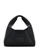 Marc Jacobs The Sack Mini Debossed-Leather Tote Bag Black