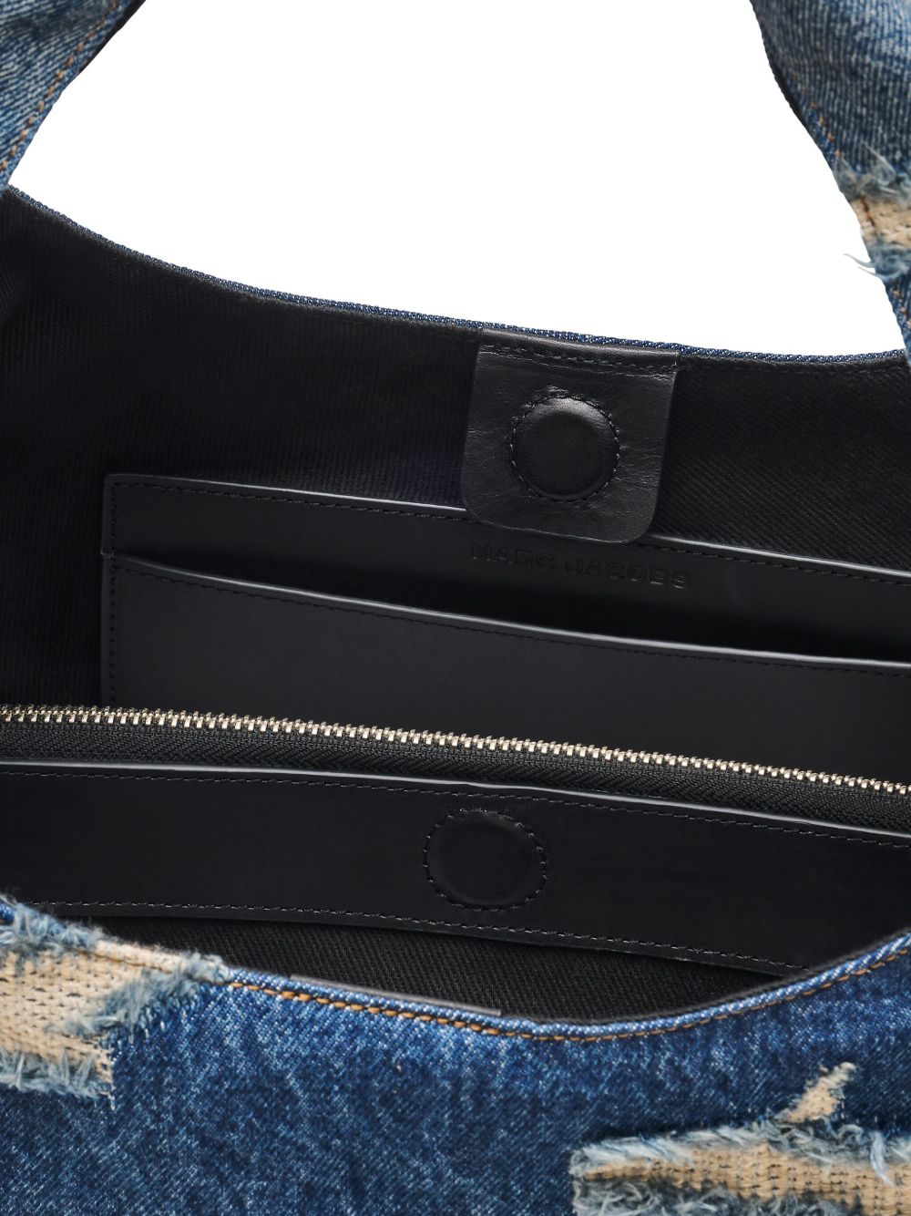 Marc Jacobs The Rip and Repair Denim Sack Bag Blue