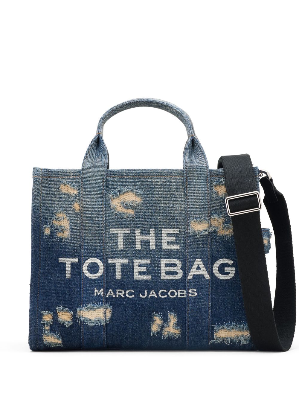 Marc Jacobs The Rip and Repair Denim Medium Tote Bag Blue