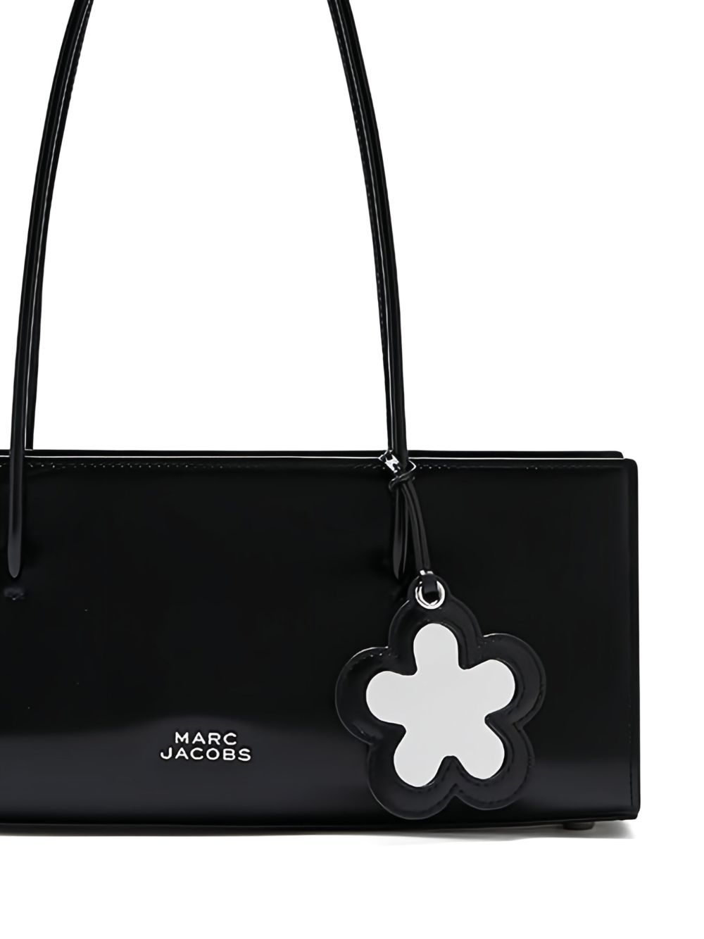 Marc Jacobs The Mirror Leather Satchel Bag Black