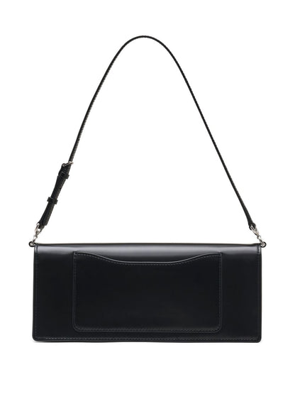 Marc Jacobs The Mirror Flower Cut-Out Leather Shoulder Bag Black