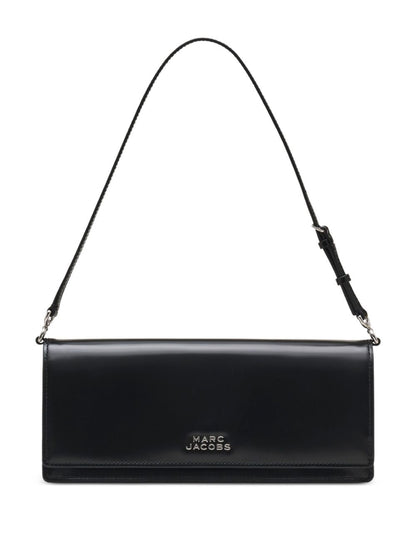 Marc Jacobs The Mirror Flower Cut-Out Leather Shoulder Bag Black