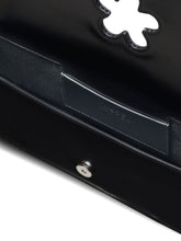 Marc Jacobs The Mirror Flower Cut-Out Leather Shoulder Bag Black