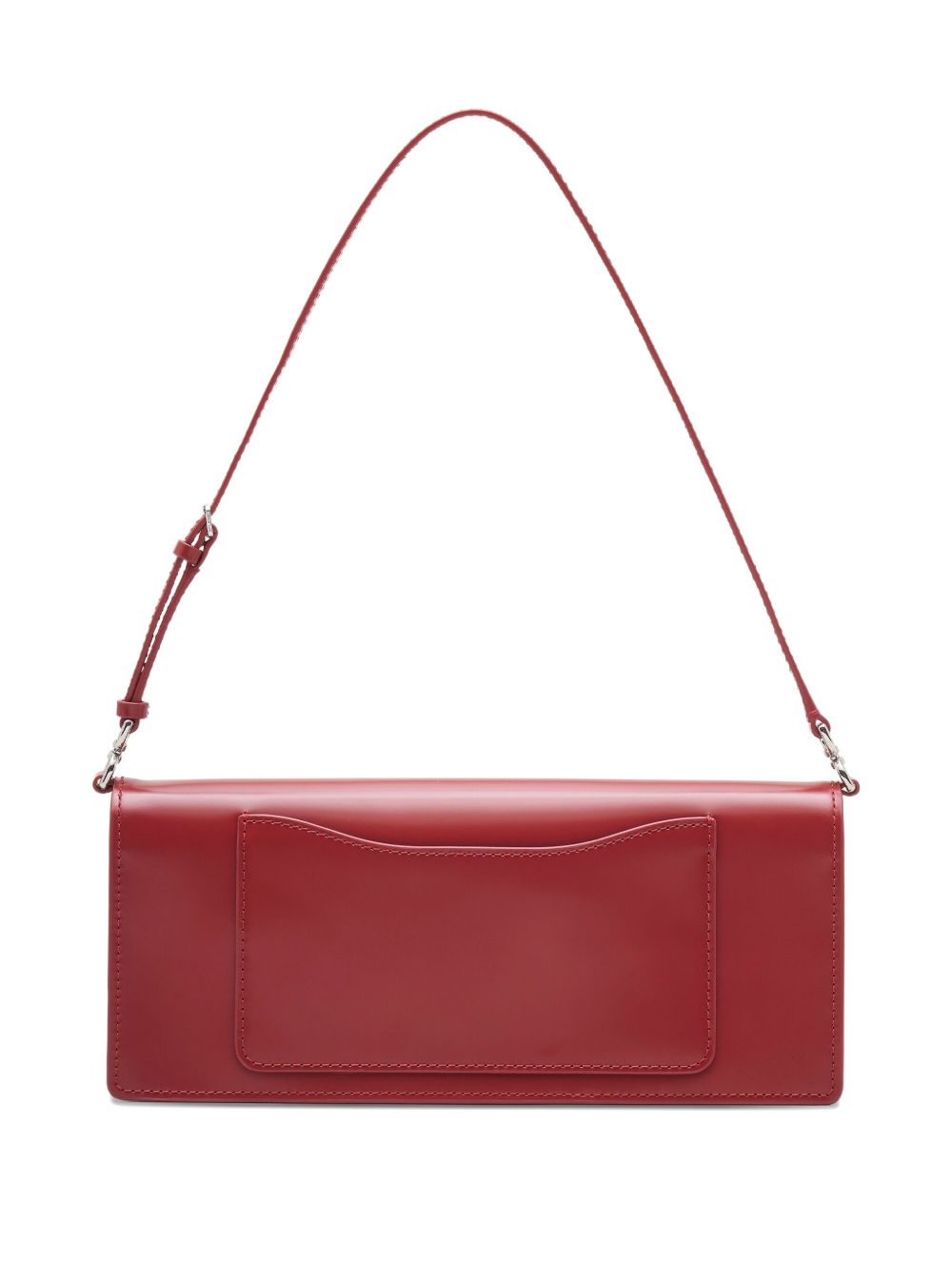Marc Jacobs The Glam Mirror Leather Shoulder Bag Bordeaux