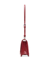 Marc Jacobs The Glam Mirror Leather Shoulder Bag Bordeaux