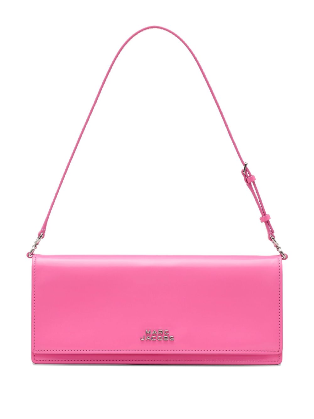 Marc Jacobs The Mirror Shoulder Leather Bag With Flower Cutout Fuchsia
