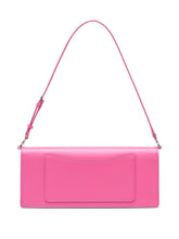 Marc Jacobs The Mirror Shoulder Leather Bag With Flower Cutout Fuchsia